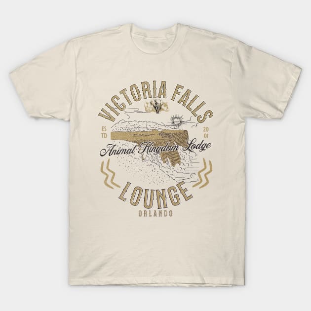 Victoria Falls Lounge at The Animal Kingdom Lodge Orlando T-Shirt by Joaddo